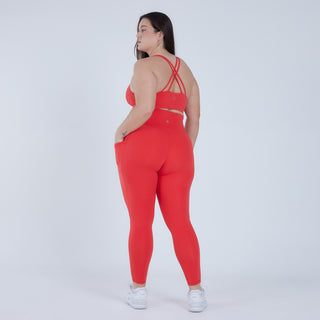 Serenity Pocket Legging in Candy Apple Red - 24"