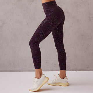 Sparkle Foil Legging in Amethyst - FINAL SALE